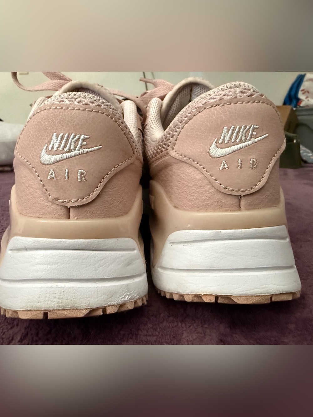 Nike Women’s Air Max 90 Sneakers- Blush Pink and White size 9